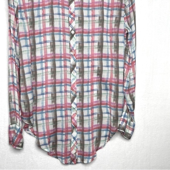 Free People No Limits Plaid Button down Shirt - Picture 10 of 13